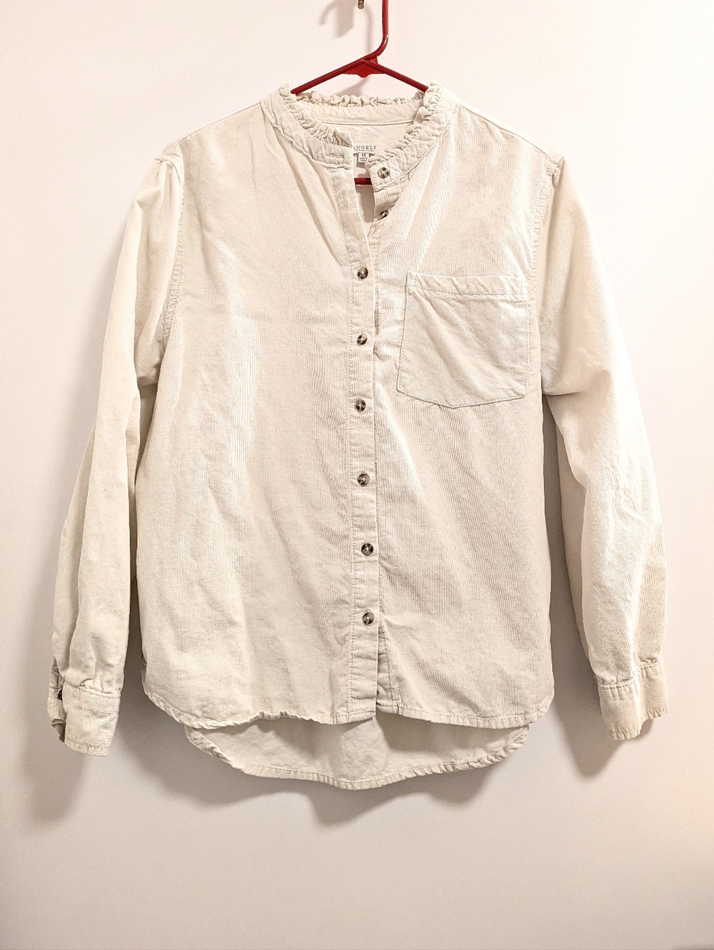 Angels Corduroy Button-Front Shirt